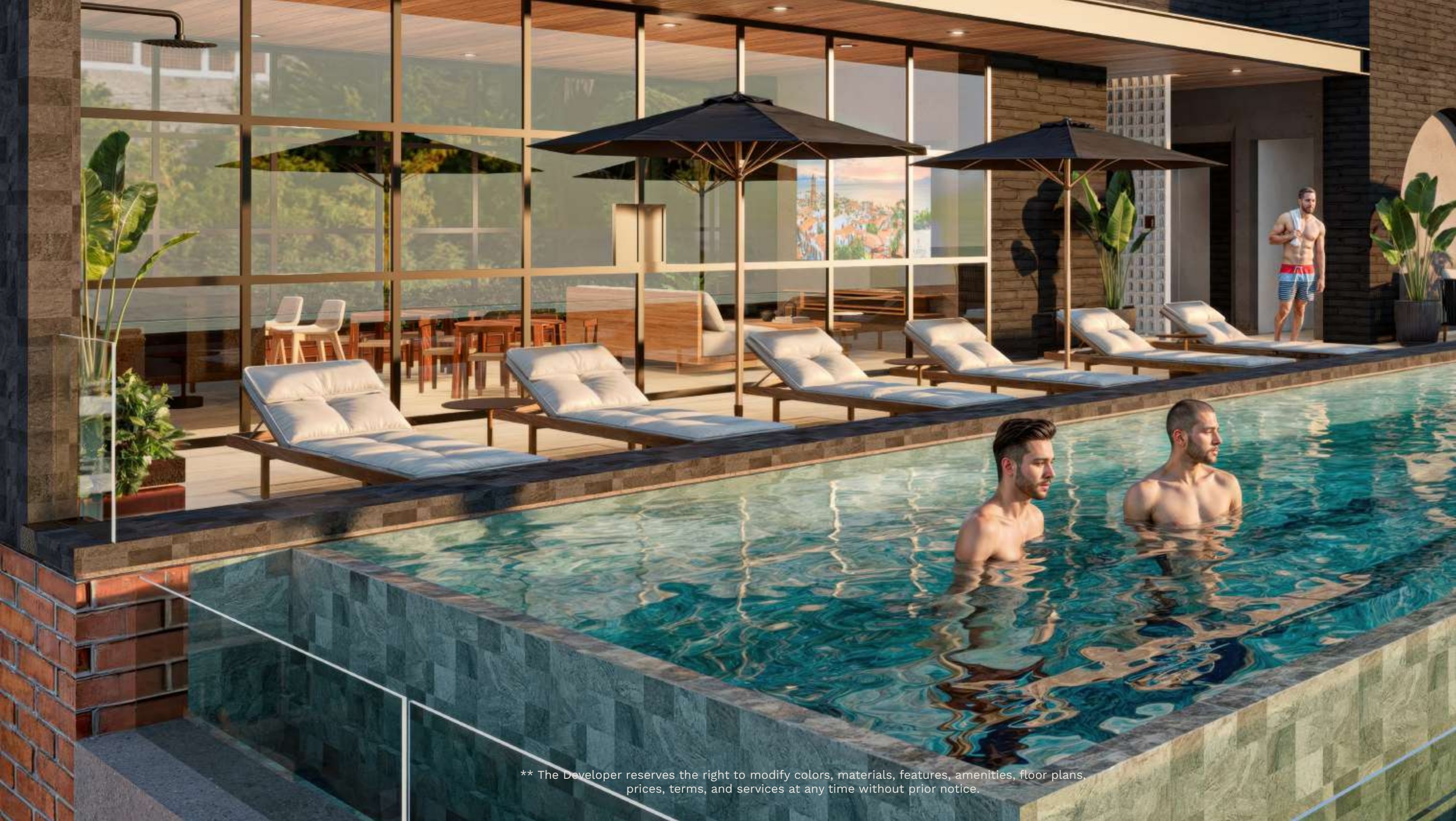 Rooftop infinity pool